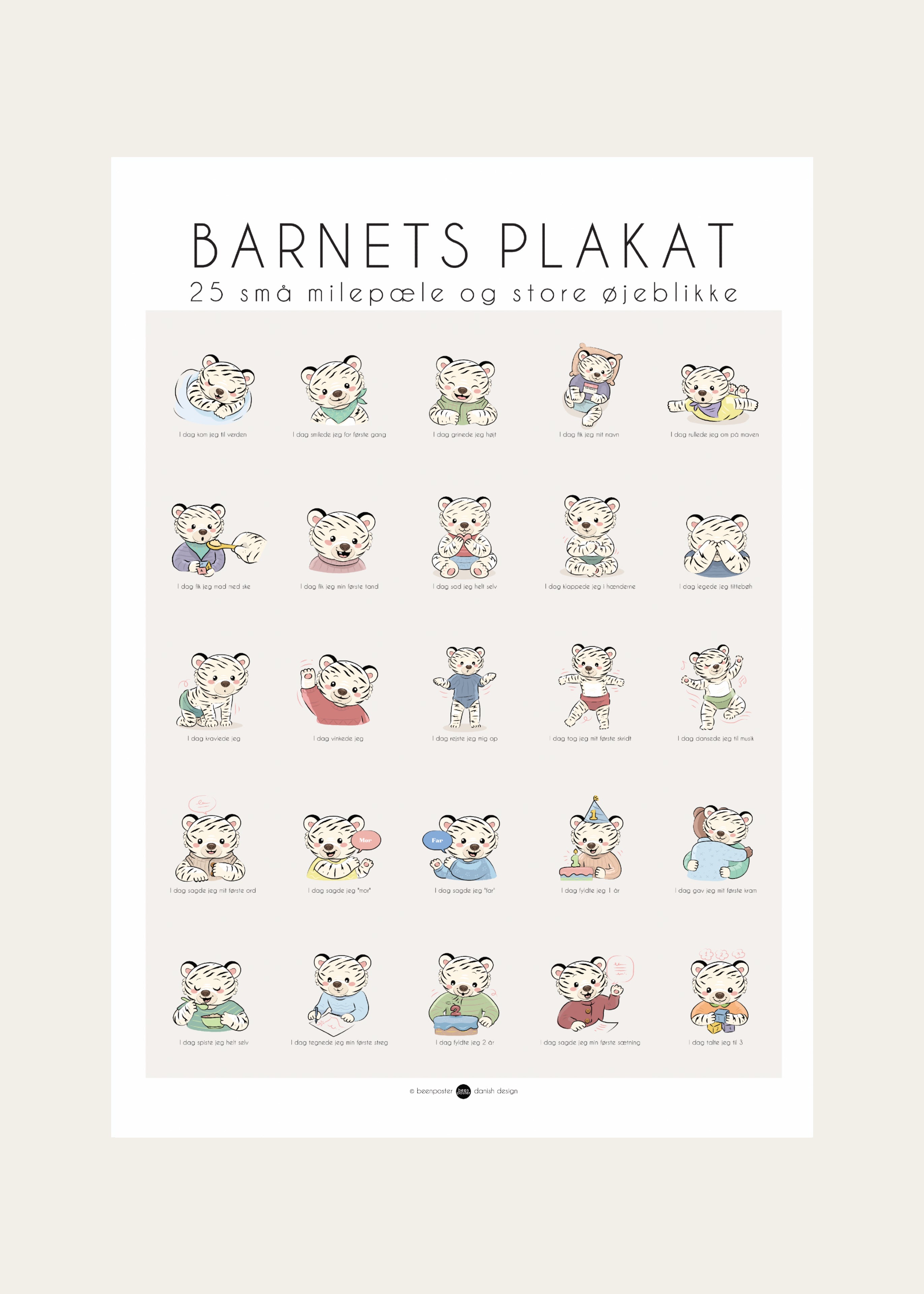 De poster van het kind